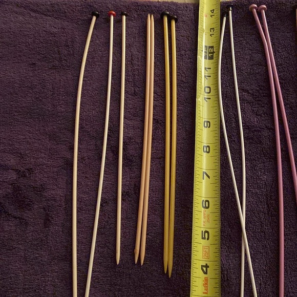 Lot of 10 pair vintage knitting needles and 3 singles - Picture 4 of 10